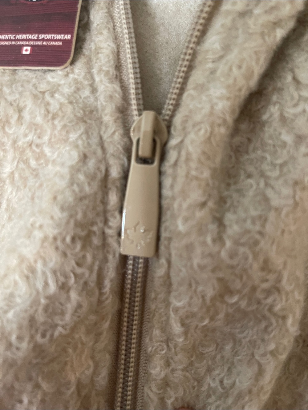 Zip-Front Short Cape Sweater in Taupe - Picture 4 of 6